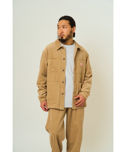 BIG MIKE(ビッグマイク)の「BIG MIKE ビックマイク / セットアップ対応 コーデュロイ カバーオールジャケット 102546700(カバーオール・メンズ・ベージュ/ブラック/ダークグリーン・X-LARGE/LARGE/MEDIUM)」の9枚目の写真