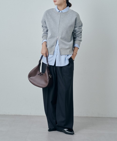 Lui's(ルイス)の「バンブーレーヨンステッチシャツ(シャツ/ブラウス・レディース・ホワイト/ブラック/サックスブルー・FREE)」の12枚目の写真