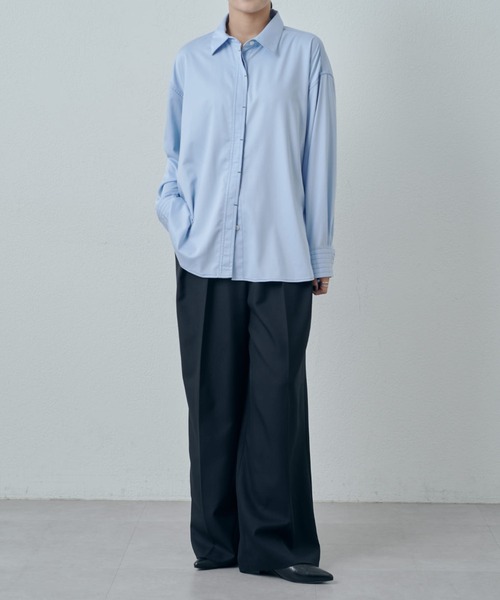 Lui's(ルイス)の「バンブーレーヨンステッチシャツ(シャツ/ブラウス・レディース・ホワイト/ブラック/サックスブルー・FREE)」の17枚目の写真