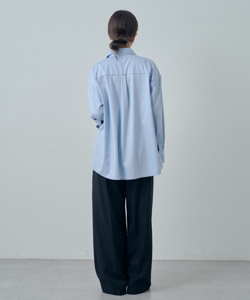 Lui's(ルイス)の「バンブーレーヨンステッチシャツ(シャツ/ブラウス・レディース・ホワイト/ブラック/サックスブルー・FREE)」の18枚目の写真