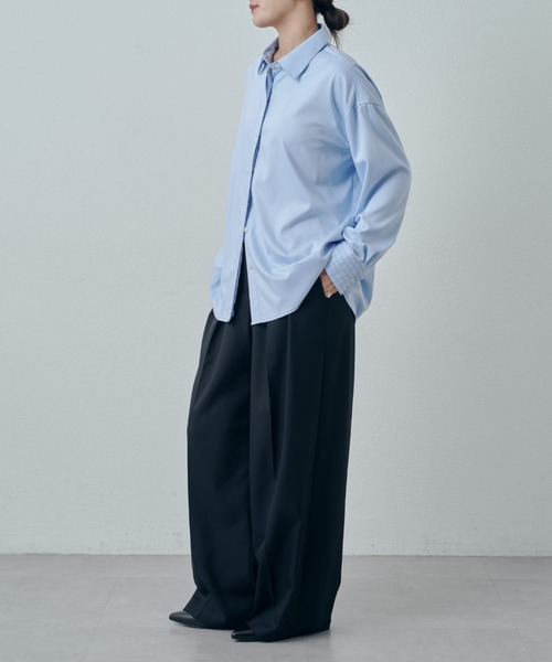 Lui's(ルイス)の「バンブーレーヨンステッチシャツ(シャツ/ブラウス・レディース・ホワイト/ブラック/サックスブルー・FREE)」の19枚目の写真