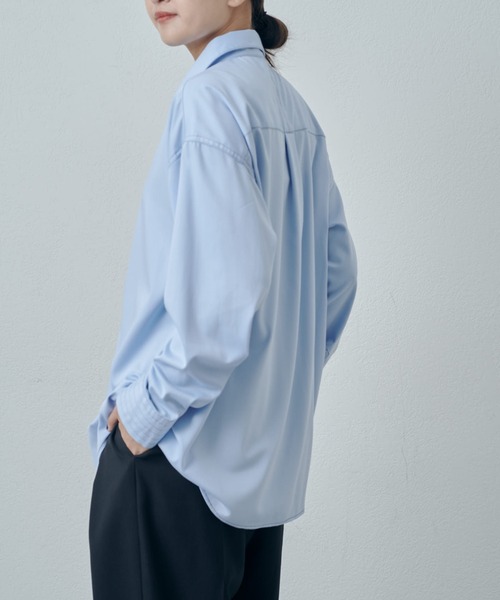 Lui's(ルイス)の「バンブーレーヨンステッチシャツ(シャツ/ブラウス・レディース・ホワイト/ブラック/サックスブルー・FREE)」の14枚目の写真