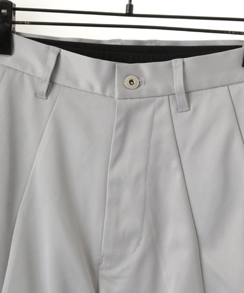 NO ID.（ノーアイディ）の「mp4081-PｽﾄﾚｯﾁﾏﾙﾁｼｰﾑﾚｲﾔｰﾄﾞﾊｰﾌPT（その他パンツ・メンズ・ライトグレー/ブラック・1/3/2）」の8枚目の写真