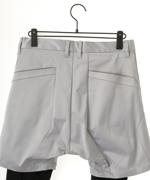 NO ID.（ノーアイディ）の「mp4081-PｽﾄﾚｯﾁﾏﾙﾁｼｰﾑﾚｲﾔｰﾄﾞﾊｰﾌPT（その他パンツ・メンズ・ライトグレー/ブラック・1/3/2）」の10枚目の写真