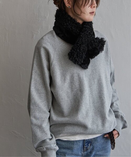 LBC(エルビーシー)の「プードルコンビティペット(マフラー・レディース・キャメル/ブラック/アイボリー・FREE)」の5枚目の写真