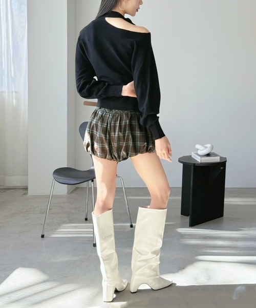 Jewelobe(ジュエローブ)の「チェックマイクロバルーンパンツ(その他パンツ・レディース・グリーン/グレー・M/S)」の21枚目の写真
