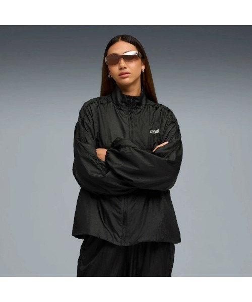 専用です！2点セットデッドストック　PUMA ブラック/ターコイズ ジャージ セール】PUMA PUMA x ROSE T7 OVERSIZED TRACK JACKET WV（プーマ