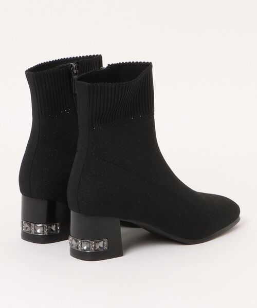 MACKINTOSH PHILOSOPHY(マッキントッシュ フィロソフィー)の「ストレッチニットショートブーツ(ブーツ・レディース・ブラック・22.5cm/23.5cm/23.0cm/24.5cm/24.0cm)」の2枚目の写真