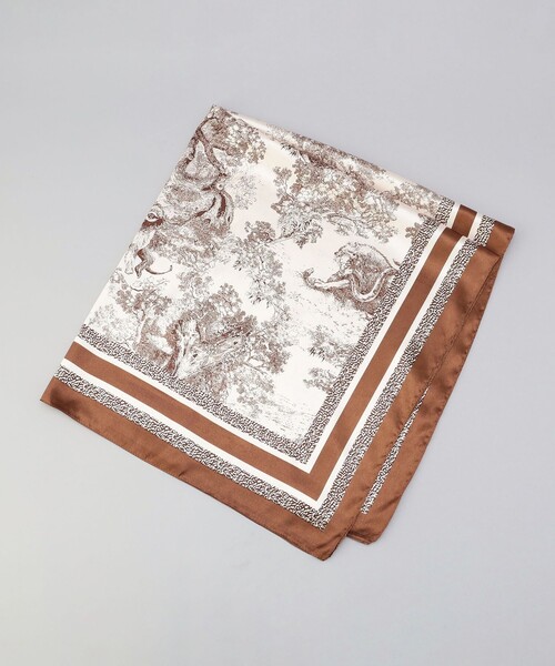 coen（コーエン）の「アソートプリント大判スカーフ（バンダナ/スカーフ・レディース・モカ/コバルトブルー/ネイビー/ブラック・FREE）」の8枚目の写真