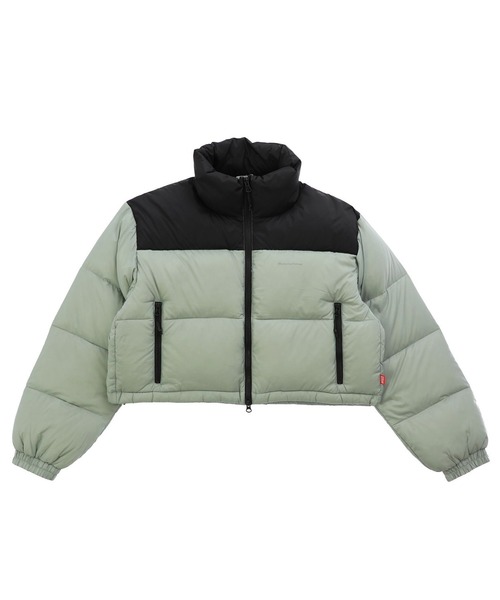 Manhattan Portage(マンハッタンポーテージ)の「Manhattan Portage/マンハッタンポーテージ STAND DOWN JACKET/TAION ダウンジャケット MP-TL07(ダウンジャケット/コート・レディース・ブラック/セージグリーン・XS)」の2枚目の写真