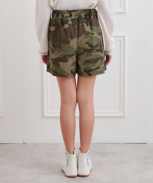 PINK-latte（ピンクラテ）の「ラップサイドラインスカパン（スカート・キッズ・ブラック系3/ブルー系その他5/カーキ系3/ブラック・13/14/15 /16）」の7枚目の写真