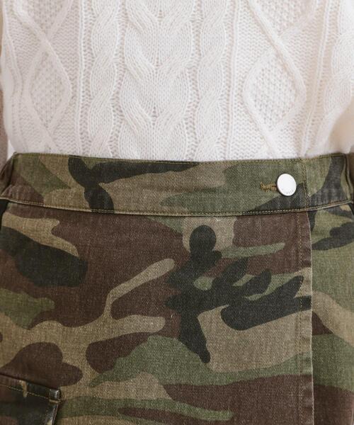 PINK-latte（ピンクラテ）の「ラップサイドラインスカパン（スカート・キッズ・ブラック系3/ブルー系その他5/カーキ系3/ブラック・13/14/15 /16）」の8枚目の写真