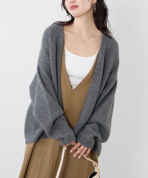 かっつ☺︎MICA&DEALラクーンデュアルカーディガン グレー ラクーンデュアルカーディガン（カーディガン/ボレロ）｜MICA&DEAL