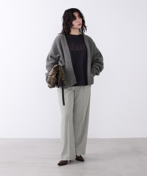 MICA&DEAL（マイカ＆ディール）の「ラクーンデュアルカーディガン（カーディガン/ボレロ・レディース・ブルー/グレー/ベージュ/ワインレッド/チャコールグレー・FREE）」の17枚目の写真