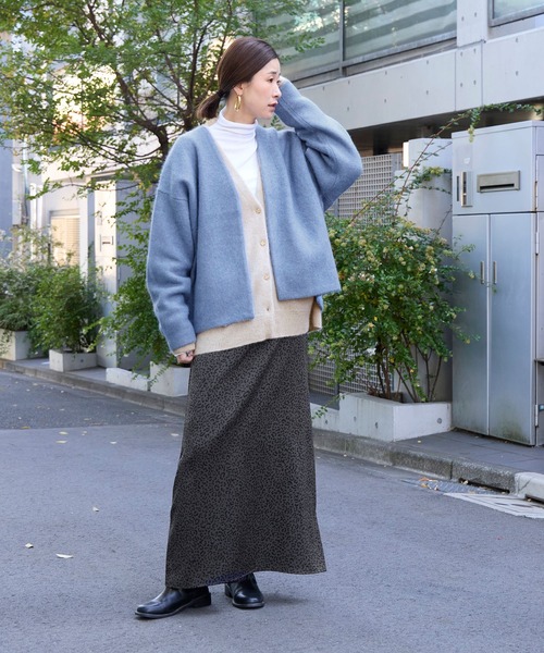 MICA&DEAL（マイカ＆ディール）の「ラクーンデュアルカーディガン（カーディガン/ボレロ・レディース・ブルー/グレー/ベージュ/ワインレッド/チャコールグレー・FREE）」の10枚目の写真