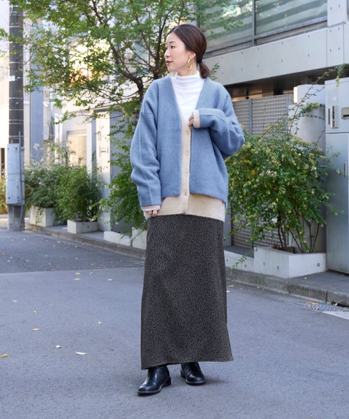 MICA&DEAL（マイカ＆ディール）の「ラクーンデュアルカーディガン（カーディガン/ボレロ・レディース・ブルー/グレー/ベージュ/ワインレッド/チャコールグレー・FREE）」の11枚目の写真