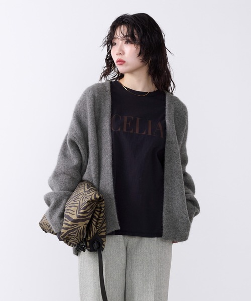 MICA&DEAL（マイカ＆ディール）の「ラクーンデュアルカーディガン（カーディガン/ボレロ・レディース・ブルー/グレー/ベージュ/ワインレッド/チャコールグレー・FREE）」の12枚目の写真