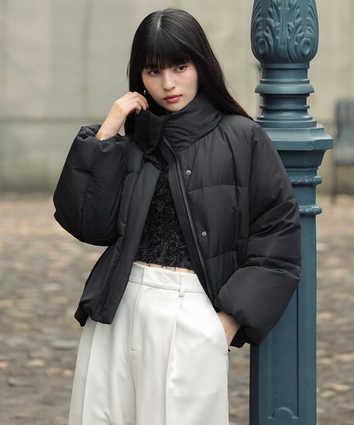 ✨美品✨　FRAMeWORK 2way ダウンコート 38 黒 フード取外可 FRAMeWORK【フレームワーク】 【GOLDWIN/ゴールドウィン】 別注HOODED