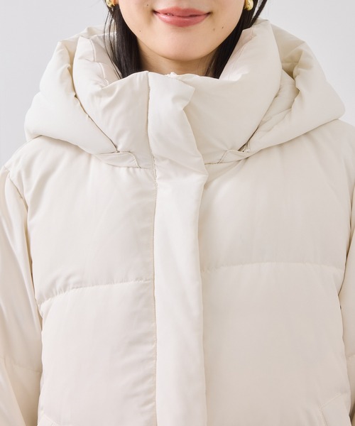 アウター総選挙3位】フード取り外し可能軽量ダウンブルゾン/2WAY・撥水