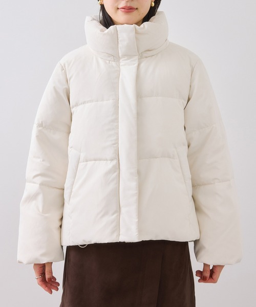 VIS フード取り外し可能軽量ダウンブルゾン/2WAY・撥水加工 アウター総選挙3位】フード取り外し可能軽量ダウンブルゾン/2WAY・撥水
