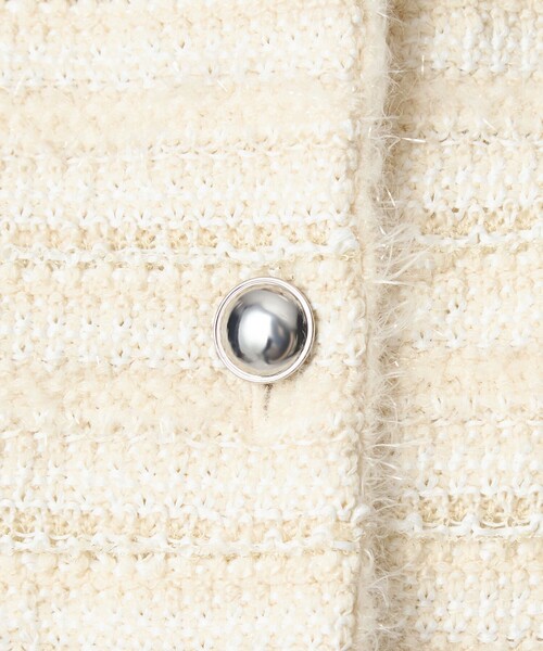 green label relaxing(グリーンレーベルリラクシング)の「ミックスツイードライク ニット ジレ ベスト(ベスト・レディース・その他1/オフホワイト/ブラック・FREE)」の22枚目の写真