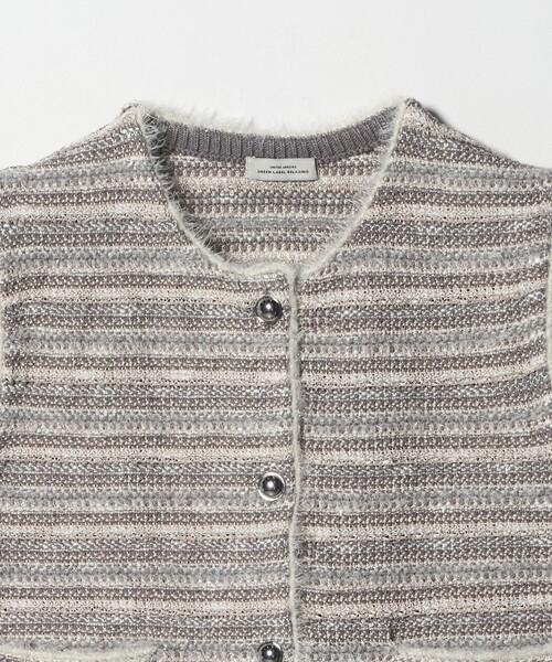 green label relaxing(グリーンレーベルリラクシング)の「ミックスツイードライク ニット ジレ ベスト(ベスト・レディース・その他1/オフホワイト/ブラック・FREE)」の18枚目の写真