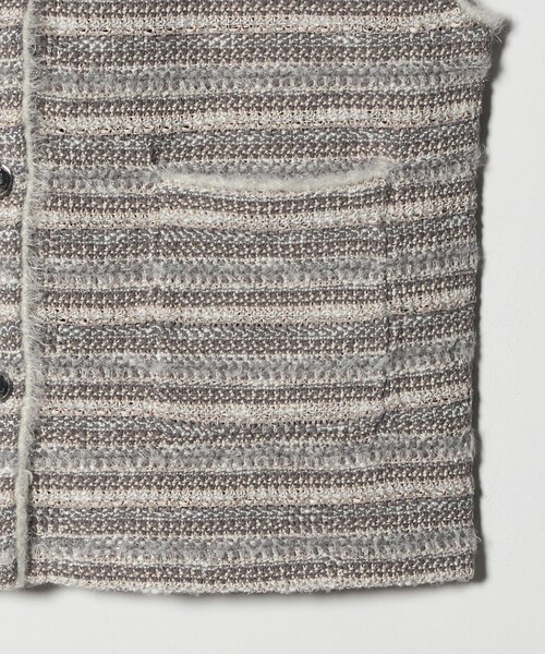 green label relaxing(グリーンレーベルリラクシング)の「ミックスツイードライク ニット ジレ ベスト(ベスト・レディース・その他1/オフホワイト/ブラック・FREE)」の20枚目の写真