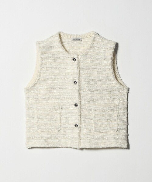 green label relaxing(グリーンレーベルリラクシング)の「ミックスツイードライク ニット ジレ ベスト(ベスト・レディース・その他1/オフホワイト/ブラック・FREE)」の10枚目の写真