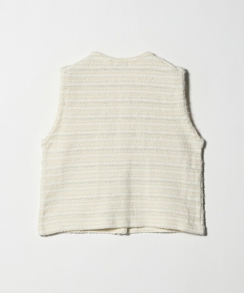 green label relaxing(グリーンレーベルリラクシング)の「ミックスツイードライク ニット ジレ ベスト(ベスト・レディース・その他1/オフホワイト/ブラック・FREE)」の11枚目の写真