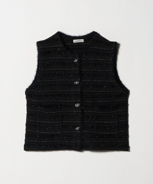 green label relaxing(グリーンレーベルリラクシング)の「ミックスツイードライク ニット ジレ ベスト(ベスト・レディース・その他1/オフホワイト/ブラック・FREE)」の15枚目の写真