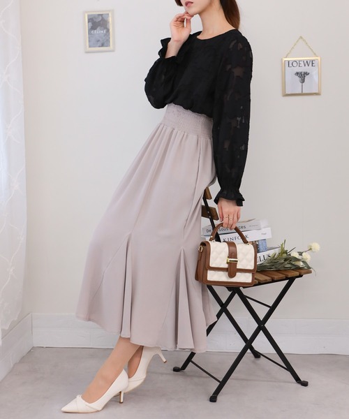 美品☆エムズグレイシー ドッキングワンピース ジャガード リボン