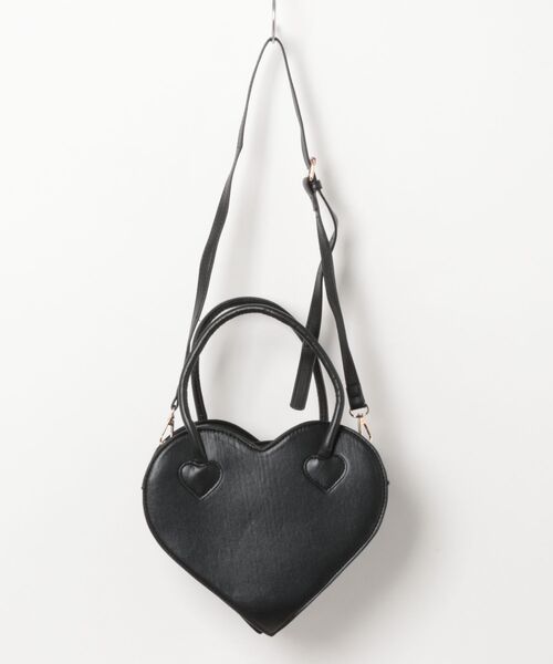 Burner(バーナー)の「【OKUOKU 0909】ハート ミニハンドバッグ oku-bag-34-25(ハンドバッグ・レディース・ブラック・FREE)」の2枚目の写真