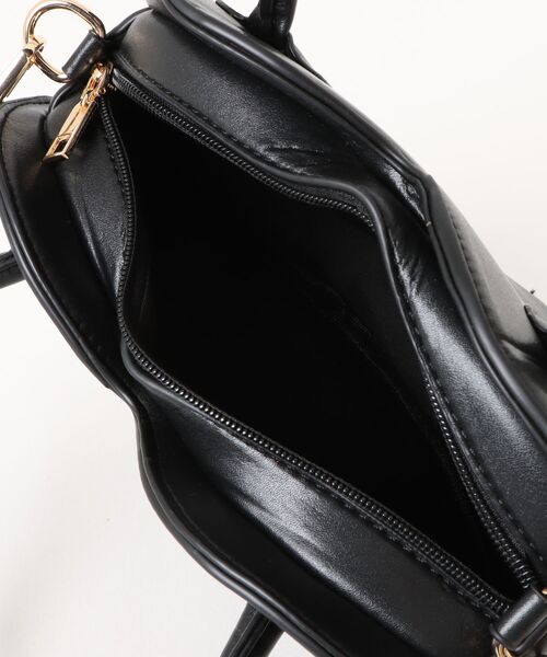 Burner(バーナー)の「【OKUOKU 0909】ハート ミニハンドバッグ oku-bag-34-25(ハンドバッグ・レディース・ブラック・FREE)」の4枚目の写真