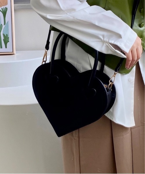 Burner(バーナー)の「【OKUOKU 0909】ハート ミニハンドバッグ oku-bag-34-25(ハンドバッグ・レディース・ブラック・FREE)」の15枚目の写真
