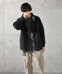 Dickies（ディッキーズ）の「【neos】GENUINE DICKIES ジェニュイン ディッキーズ ルーズシルエット ロゴ 刺繍 フルジップ ボア フリース ジャケット（ブルゾン）」