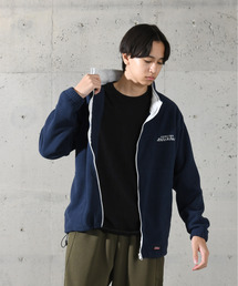 Dickies（ディッキーズ）の「【neos】GENUINE DICKIES ジェニュイン ディッキーズ ルーズシルエット ロゴ 刺繍 フルジップ ボア フリース ジャケット（ブルゾン）」