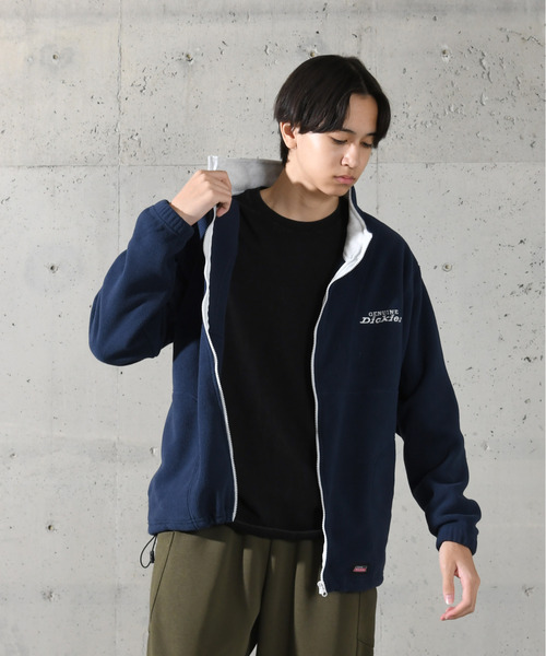 Dickies(ディッキーズ)の「【neos】GENUINE DICKIES ジェニュイン ディッキーズ ルーズシルエット ロゴ 刺繍 フルジップ ボア フリース ジャケット(ブルゾン・メンズ・スミクロ/ネイビー/ライトグレー/グリーン・MEDIUM/LARGE/X-LARGE)」の14枚目の写真