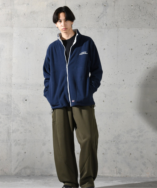 Dickies(ディッキーズ)の「【neos】GENUINE DICKIES ジェニュイン ディッキーズ ルーズシルエット ロゴ 刺繍 フルジップ ボア フリース ジャケット(ブルゾン・メンズ・スミクロ/ネイビー/ライトグレー/グリーン・MEDIUM/LARGE/X-LARGE)」の15枚目の写真