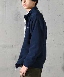 neos（ネオス）の「【neos】GENUINE DICKIES ジェニュイン ディッキーズ ルーズシルエット ロゴ 刺繍 フルジップ ボア フリース ジャケット（ブルゾン）」