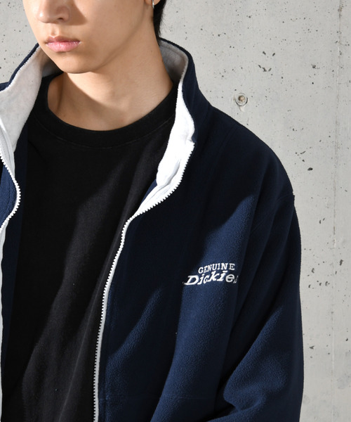 Dickies(ディッキーズ)の「【neos】GENUINE DICKIES ジェニュイン ディッキーズ ルーズシルエット ロゴ 刺繍 フルジップ ボア フリース ジャケット(ブルゾン・メンズ・スミクロ/ネイビー/ライトグレー/グリーン・MEDIUM/LARGE/X-LARGE)」の18枚目の写真