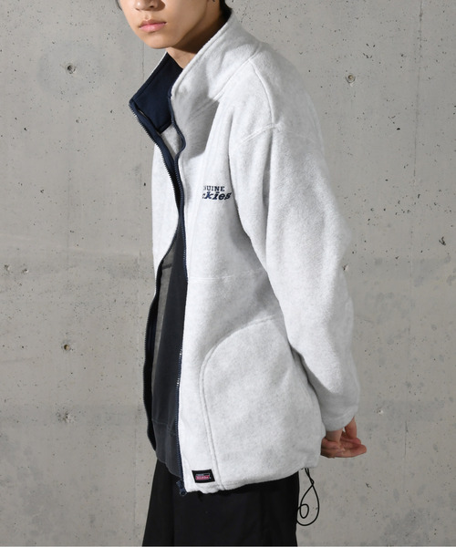 Dickies(ディッキーズ)の「【neos】GENUINE DICKIES ジェニュイン ディッキーズ ルーズシルエット ロゴ 刺繍 フルジップ ボア フリース ジャケット(ブルゾン・メンズ・スミクロ/ネイビー/ライトグレー/グリーン・MEDIUM/LARGE/X-LARGE)」の20枚目の写真