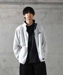 Dickies（ディッキーズ）の「【neos】GENUINE DICKIES ジェニュイン ディッキーズ ルーズシルエット ロゴ 刺繍 フルジップ ボア フリース ジャケット（ブルゾン）」