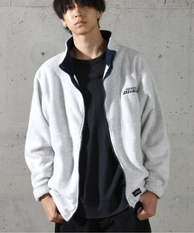 neos（ネオス）の「【neos】GENUINE DICKIES ジェニュイン ディッキーズ ルーズシルエット ロゴ 刺繍 フルジップ ボア フリース ジャケット（ブルゾン）」