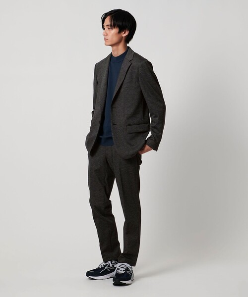 UNITED ARROWS（ユナイテッドアローズ）の「シャークスキン ジャージ  UA COZY ウォッシャブル ストレッチ 防しわ（テーラードジャケット・メンズ・ネイビー/ダークグレー・S/M/XL/L/XXL）」の5枚目の写真