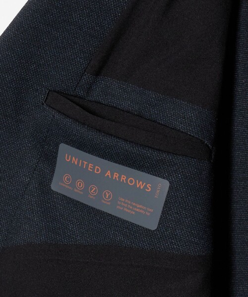 UNITED ARROWS（ユナイテッドアローズ）の「シャークスキン ジャージ  UA COZY ウォッシャブル ストレッチ 防しわ（テーラードジャケット・メンズ・ネイビー/ダークグレー・S/M/XL/L/XXL）」の17枚目の写真