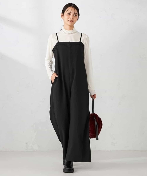 a.v.v（アーヴェヴェ）の「【洗える】2WAYコンビネゾン（ワンピース・レディース・ブラック・39）」の15枚目の写真