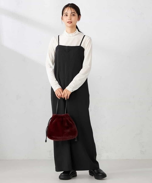 a.v.v（アーヴェヴェ）の「【洗える】2WAYコンビネゾン（ワンピース・レディース・ブラック・39）」の13枚目の写真
