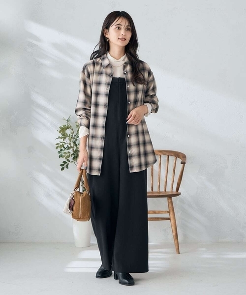 a.v.v（アーヴェヴェ）の「【洗える】2WAYコンビネゾン（ワンピース・レディース・ブラック・39）」の21枚目の写真
