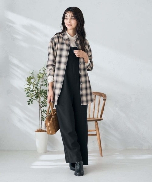 a.v.v（アーヴェヴェ）の「【洗える】2WAYコンビネゾン（ワンピース・レディース・ブラック・39）」の20枚目の写真