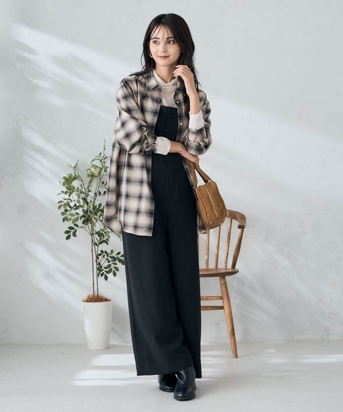 a.v.v（アーヴェヴェ）の「【洗える】2WAYコンビネゾン（ワンピース・レディース・ブラック・39）」の19枚目の写真